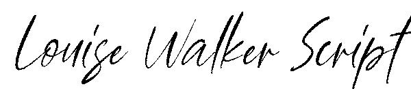 Louise Walker Script字体