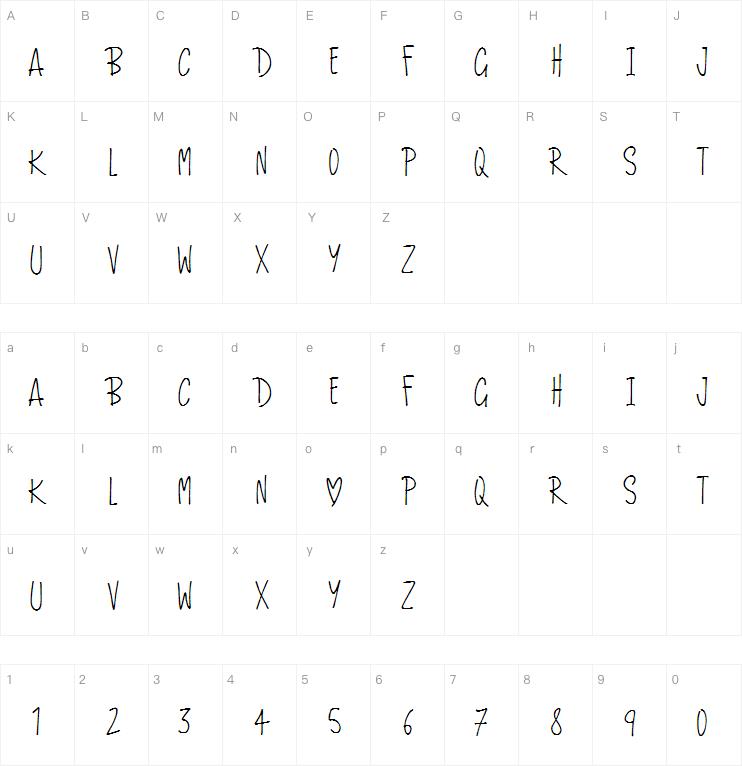 Love And Romance字体