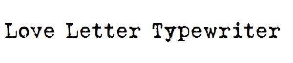 Love Letter Typewriter