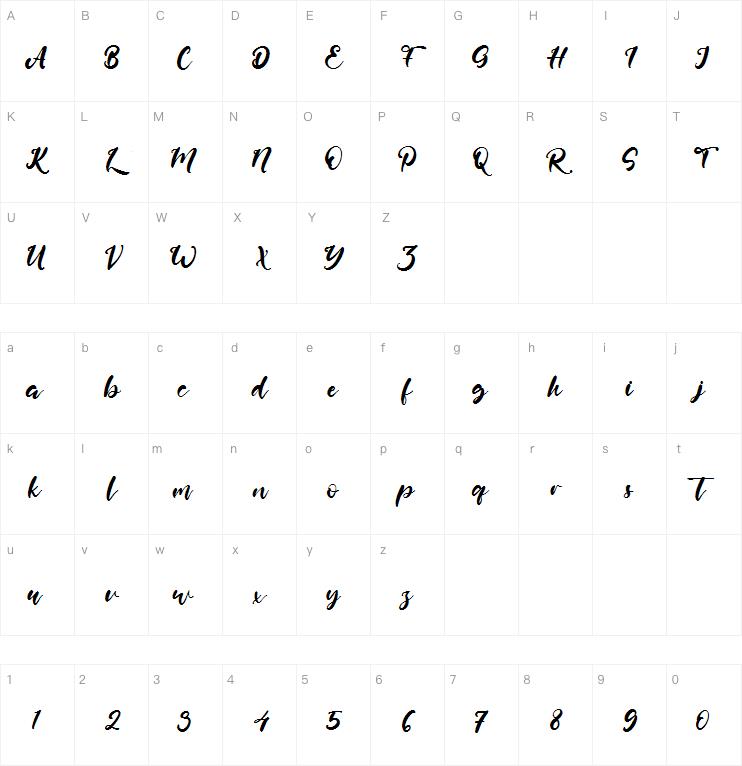 Lovely California字体