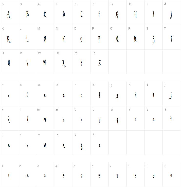 Lovesick AOE字体