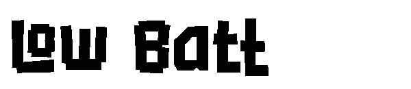 Low Batt字体