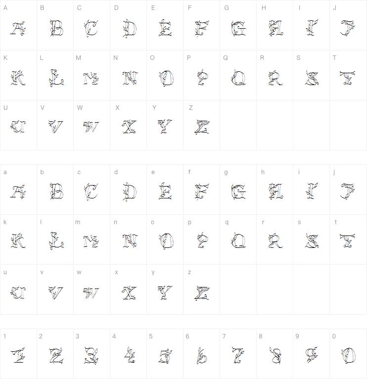 LSLeaves字体