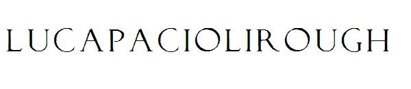 LucaPacioliRough字体