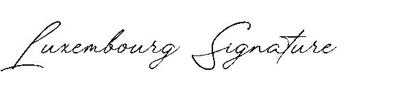 Luxembourg Signature字体