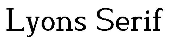 Lyons Serif字体