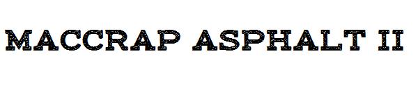maccrap asphalt II字体