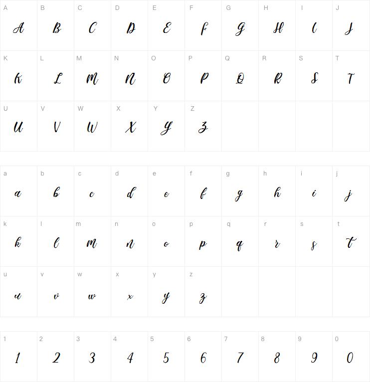 Madista Calligraphy字体