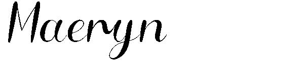 Maeryn字体