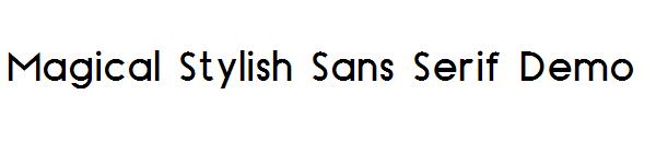 Magical Stylish Sans Serif Demo字体