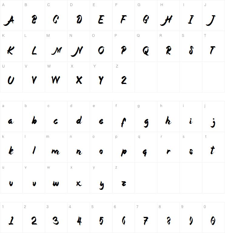 Aghatopya字体