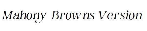 Mahony Browns Version字体