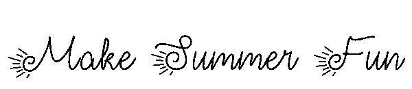 Make Summer Fun字体