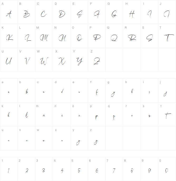 Malistera字体