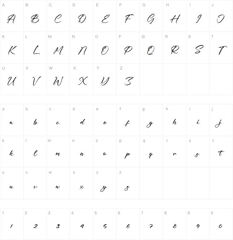 Mallory Santiago字体
