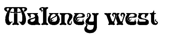 Maloney west字体
