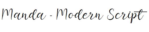 Manda - Modern Script
