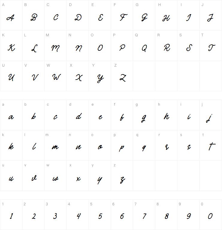 Mandatory Script字体