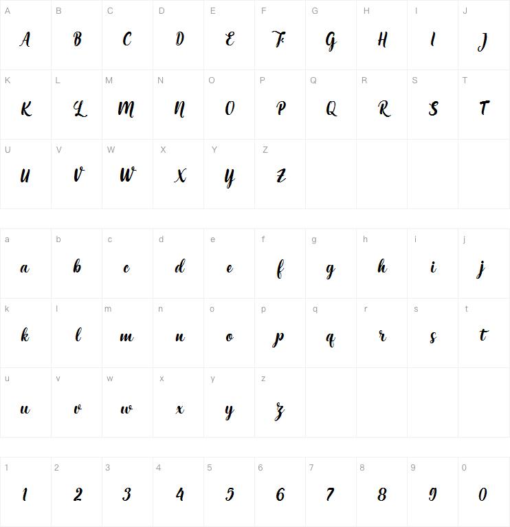 Maria Aishane Script字体