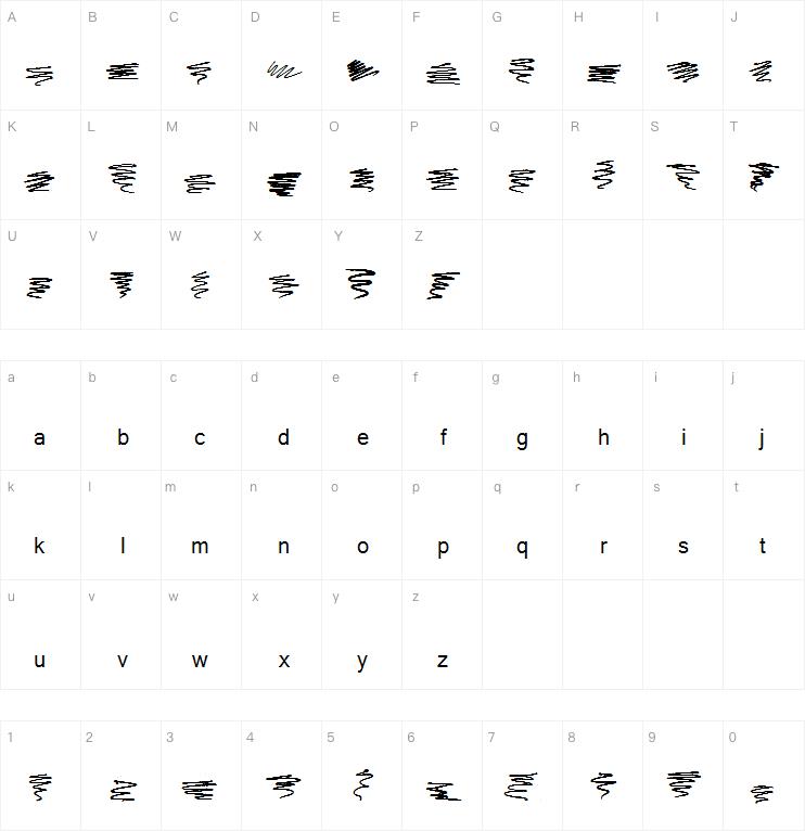 Marker Scribbles字体