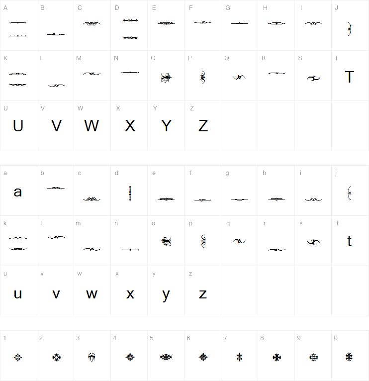 Marquis De Sade Ornaments字体