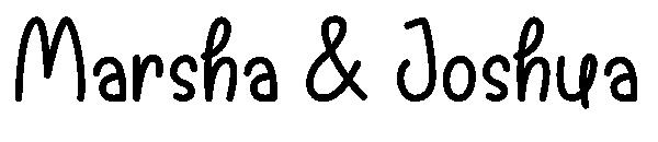 Marsha & Joshua字体