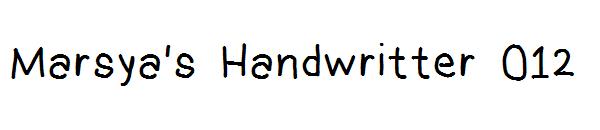 Marsya's Handwritter 012