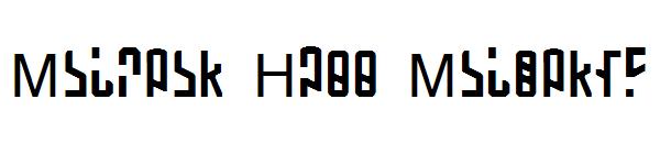Martian Hull Markings字体