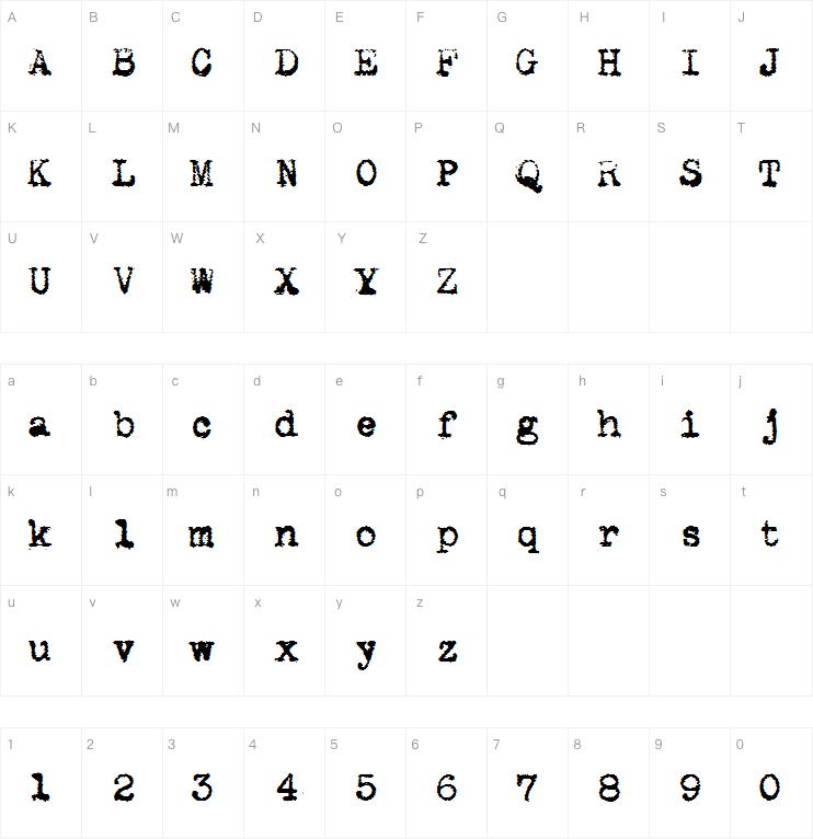 Maszyna Royal Dark字体