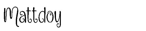 Mattdoy字体