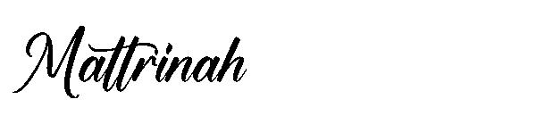 Mattrinah字体