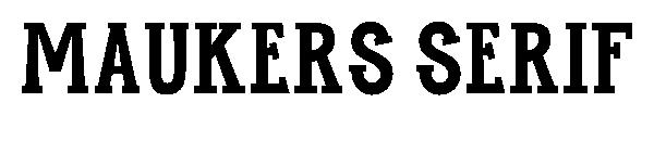 Maukers Serif字体