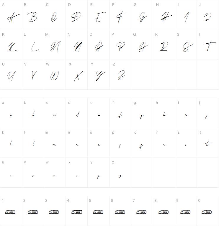 Maullinda Signature字体