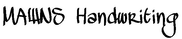 MAWNS Handwriting 字体