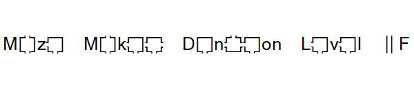 Maze Maker Dungeon Level 1F字体