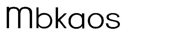 Mbkaos字体