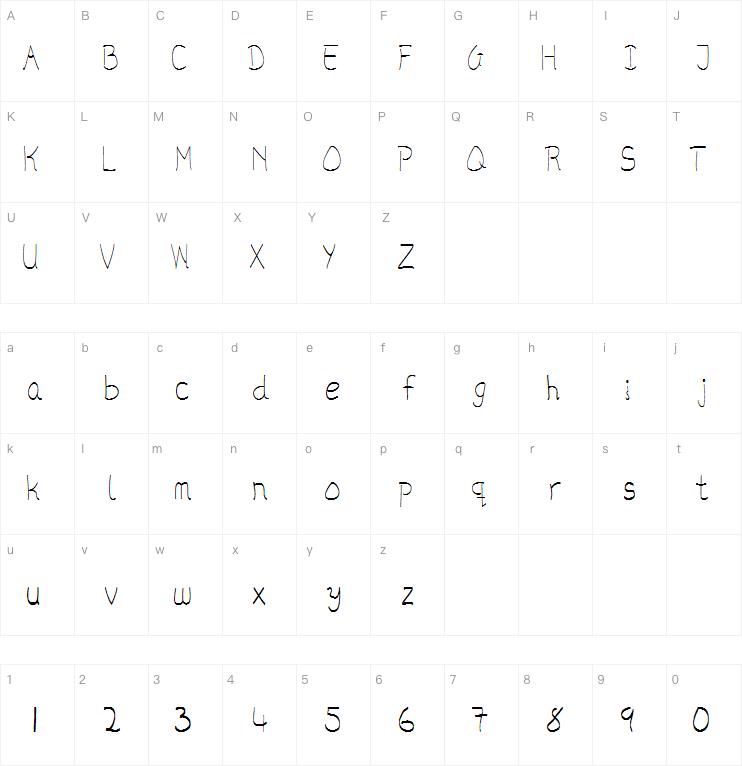 McfreeHands字体