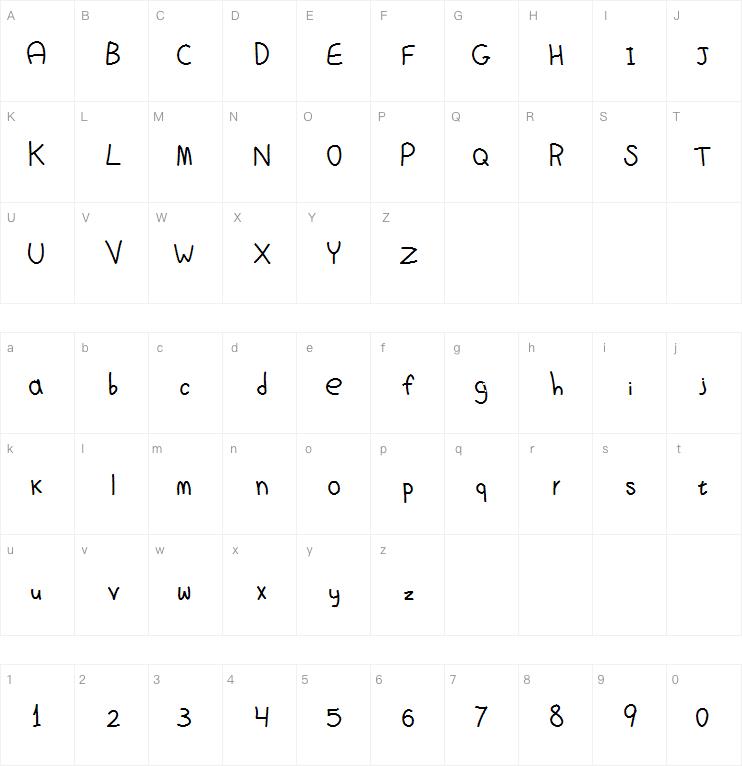Crappy Handwriting字体