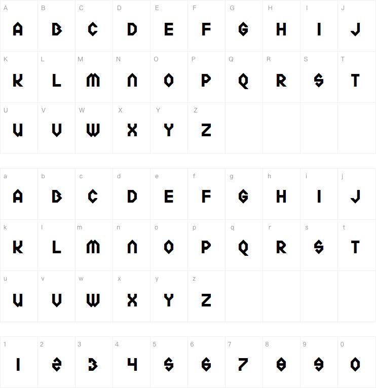 Meckablecka字体