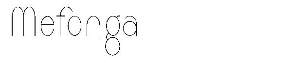 Mefonga字体