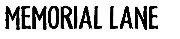 Memorial Lane字体