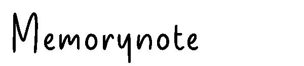 Memorynote字体