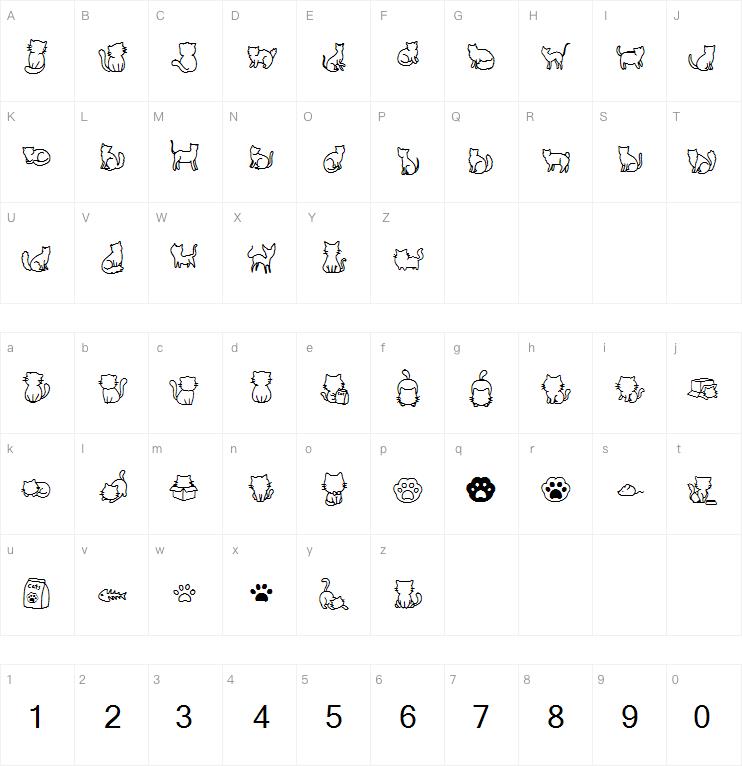 Meows Nepil Illustration字体