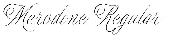 Merodine Regular字体