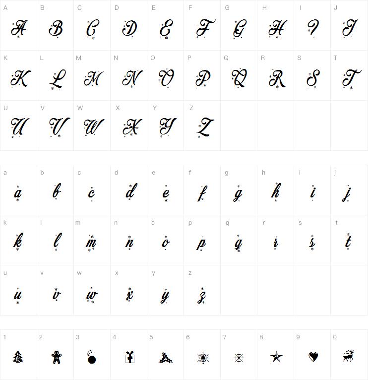 Merry Christmas Color字体