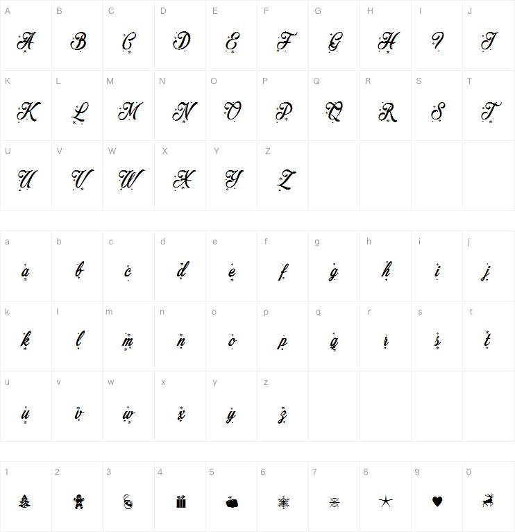 Merry Christmas字体