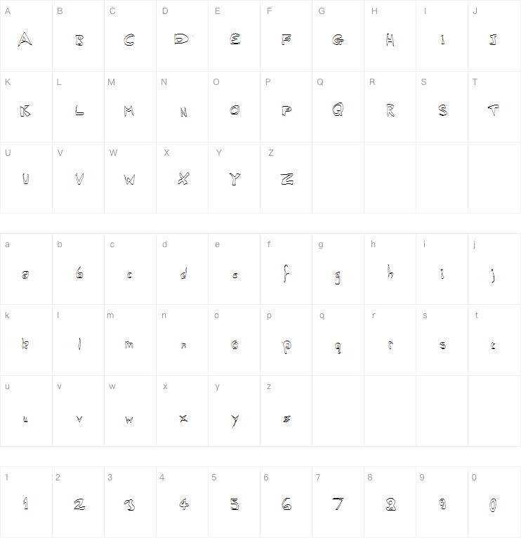 Messed Up Bubble字体