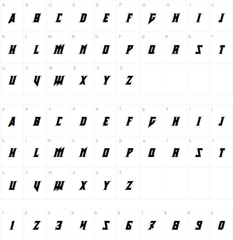 Metal Vengeance字体