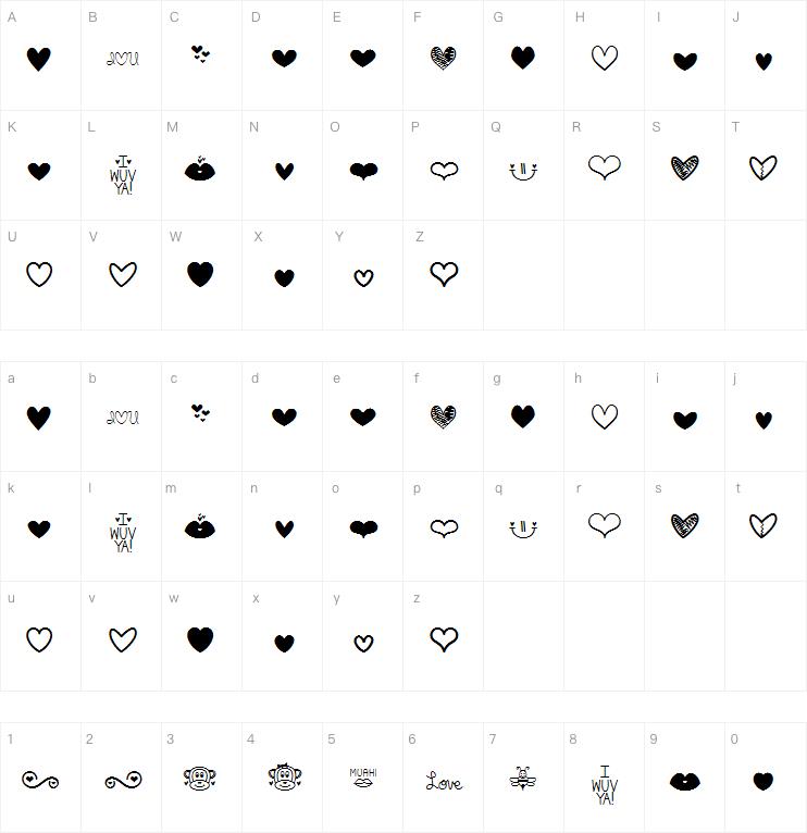 MF Love Dings字体