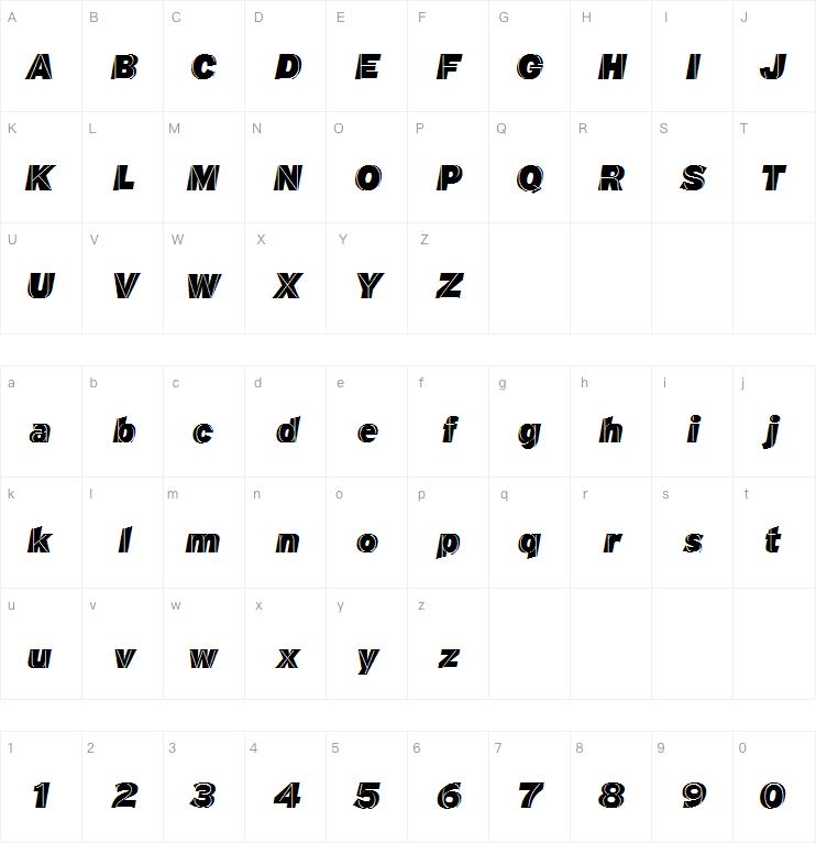 M.F. Plexus Italic字体